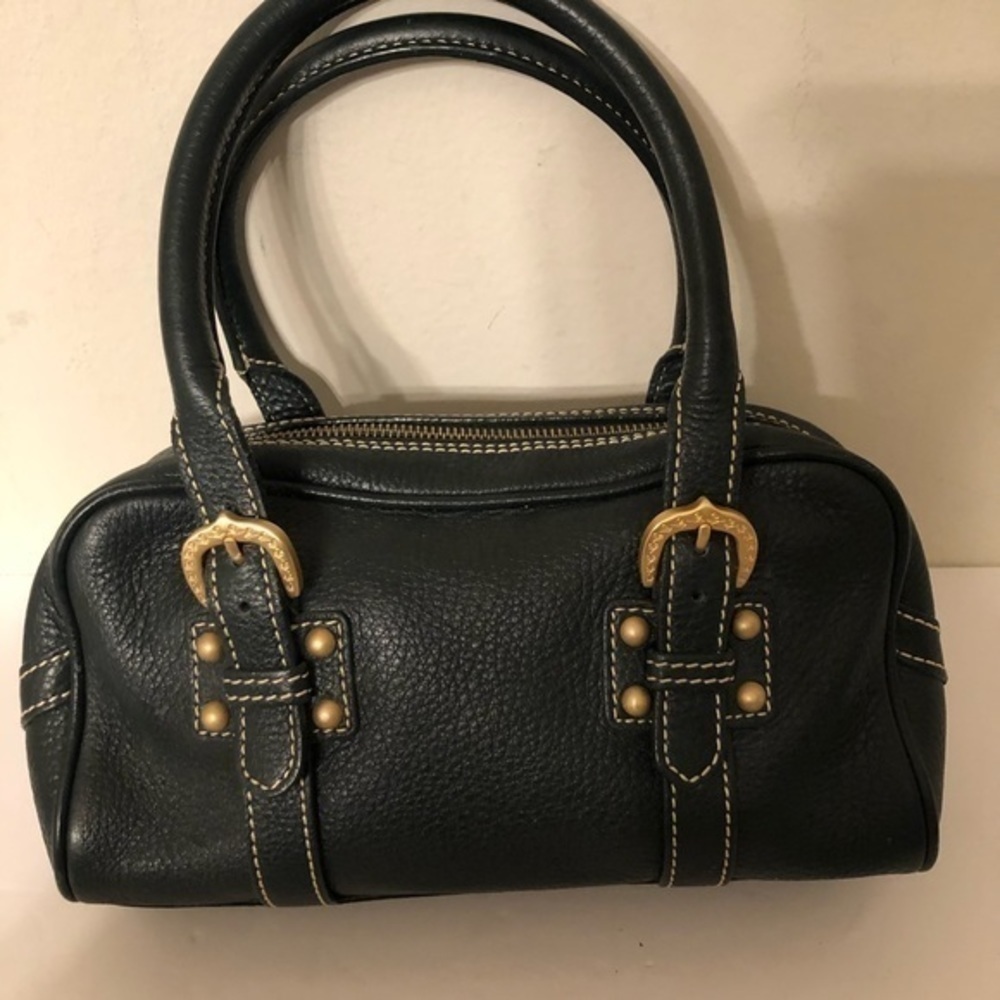 DOONEY & BOURKE green leather mini duffle … - Picture 4 of 10